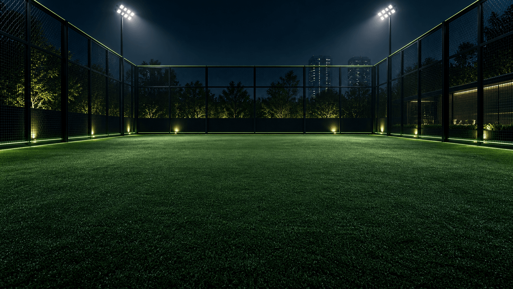 One floodlit multipurpose cage court shared by cricket and futsal
